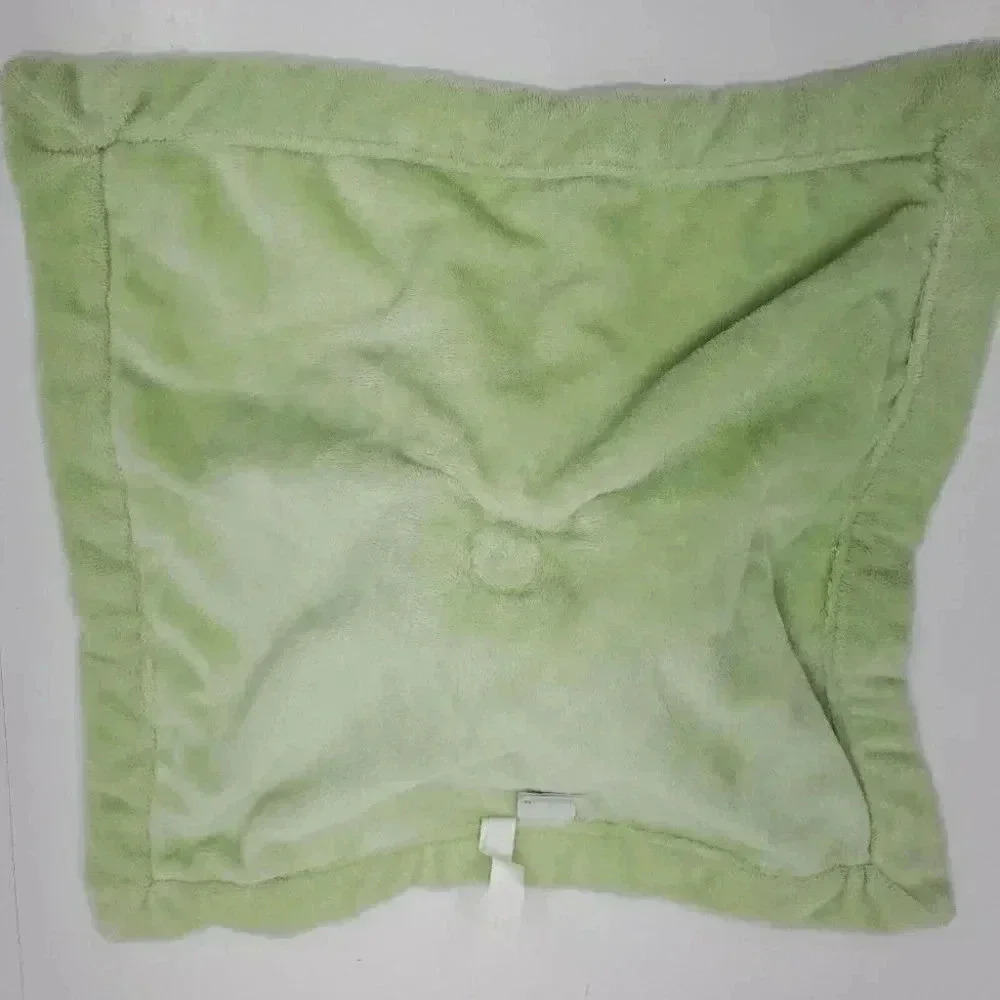 Carter's Green and Blue Elephant Snuggly Lovey Blanket 13"x13" - Picture 5 of 5